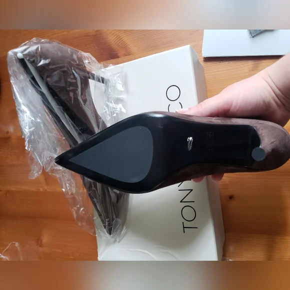 Tony Bianco Imogen Espresso Suede Size 6 - Picture 4 of 4